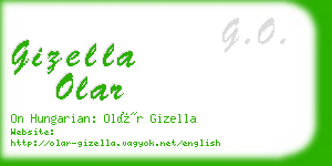 gizella olar business card